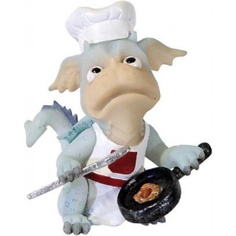 Funny Dragon Dekofigur Dekofigur Funny Dragon Lustiger Drache Bad Cook Höhe 8 cm Kunststoff