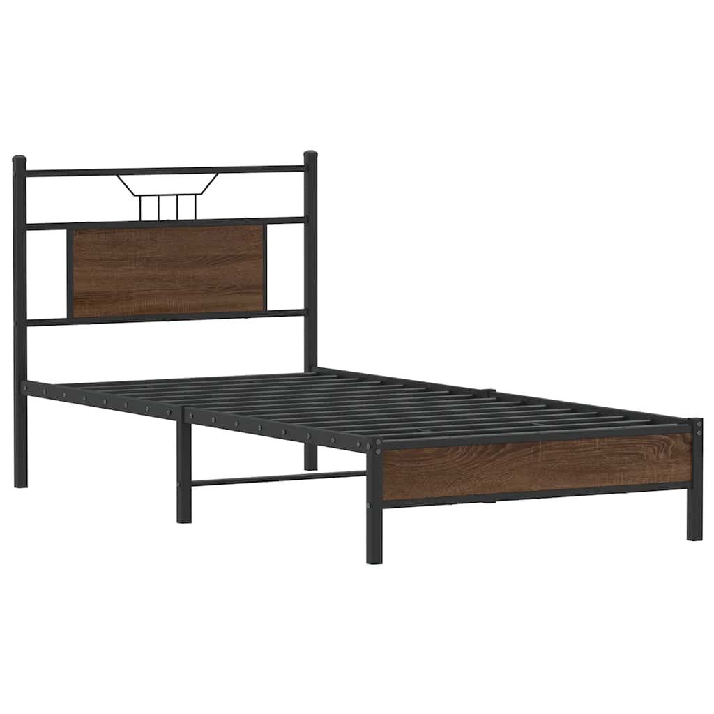 vidaXL Bett Bettgestell ohne Matratze Braun günstig online kaufen