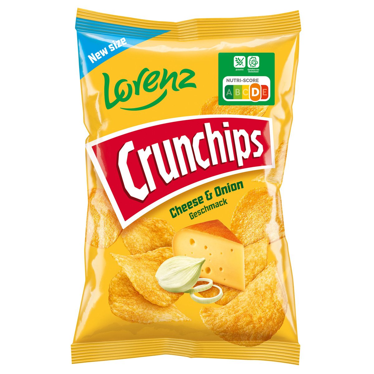 Crunchips Knabberei, Crunchips Cheese and Onion 150g