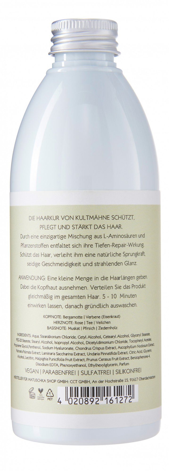 Kultmähne Haarkur 250 ml mit Dosierpumpe, 1-tlg., reparierend, schützend, Geschmeidigkeit, Glanz