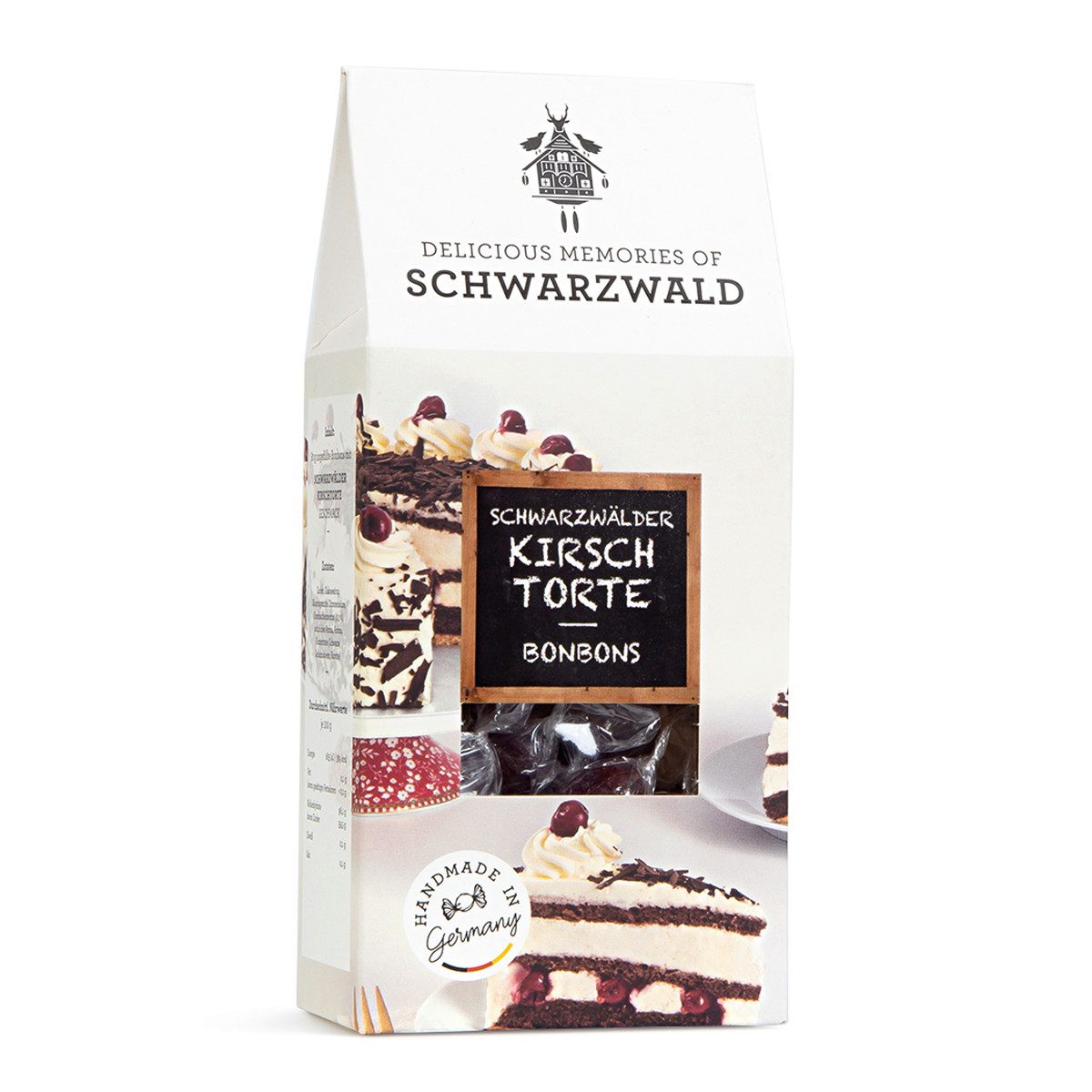 Edel Süßigkeit, Edel Bonbons mit Schwarzwälder Kirsch Geschmack in einer Giebelbox 80g