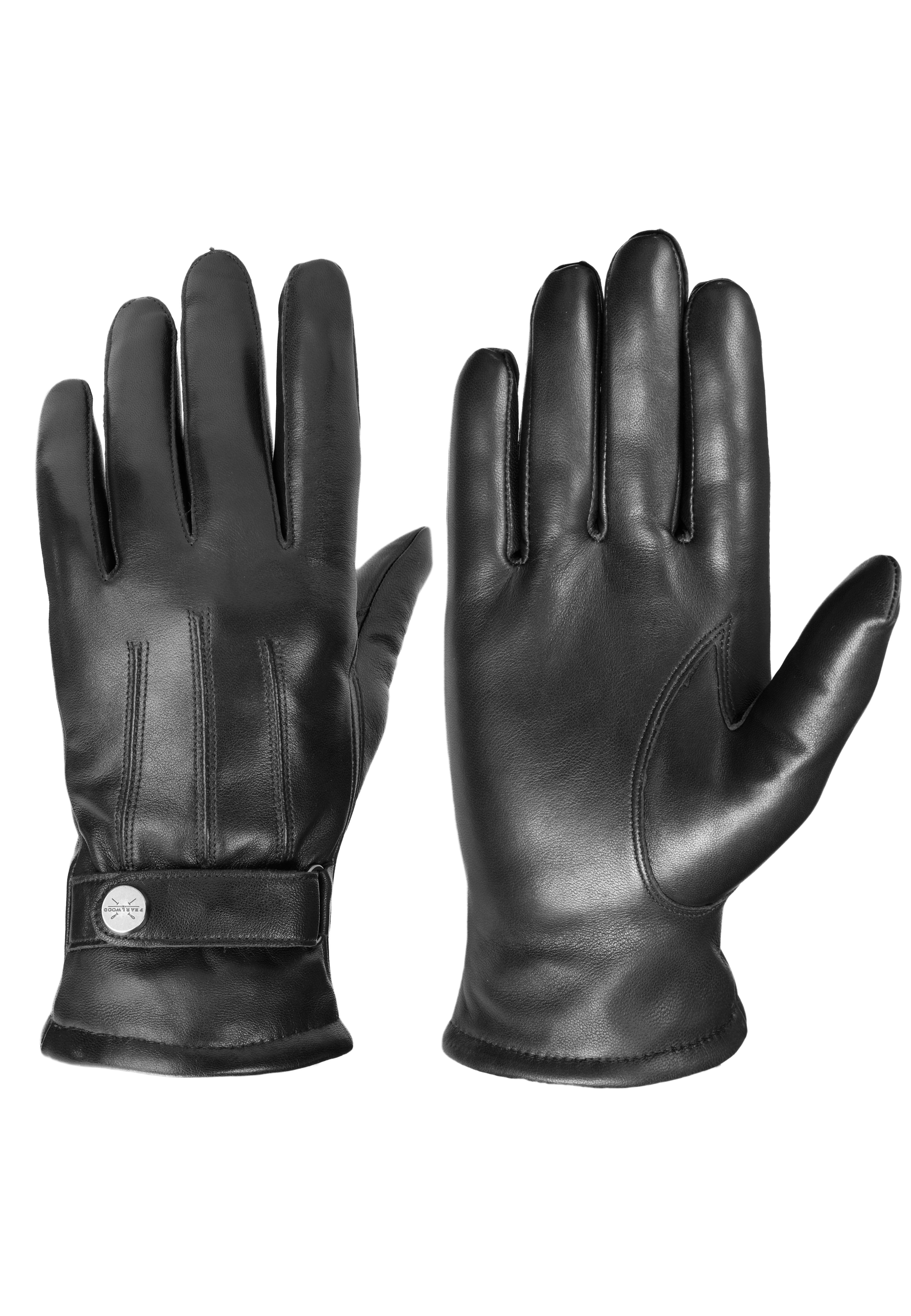 PEARLWOOD Lederhandschuhe BROOKS (1 Paar) weiches Innenfutter, Wollanteil, verstellbarer Lederriegel