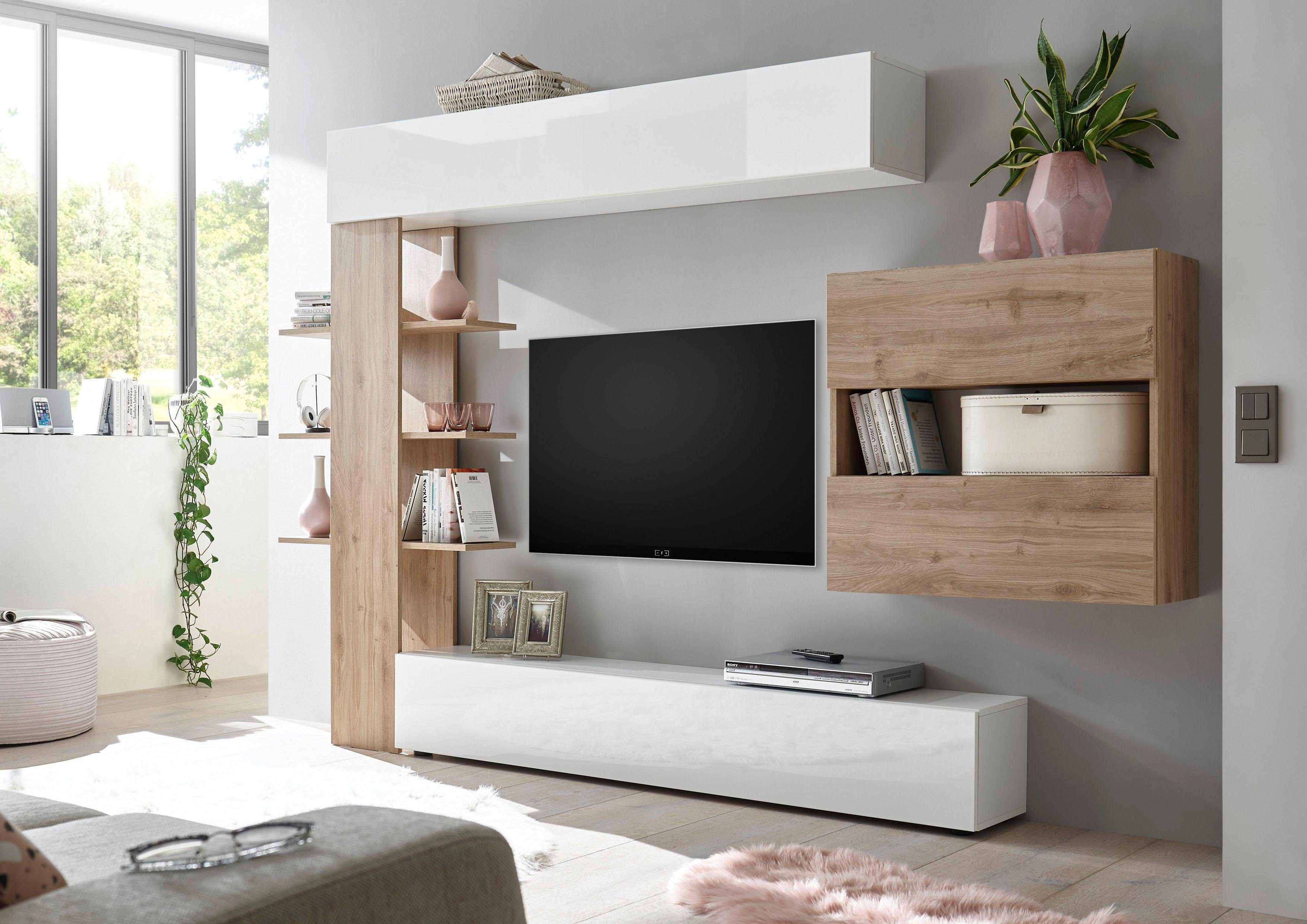 OTTO home Wohnwand Sorano, (Set, 4-St), mit Hängeschrank