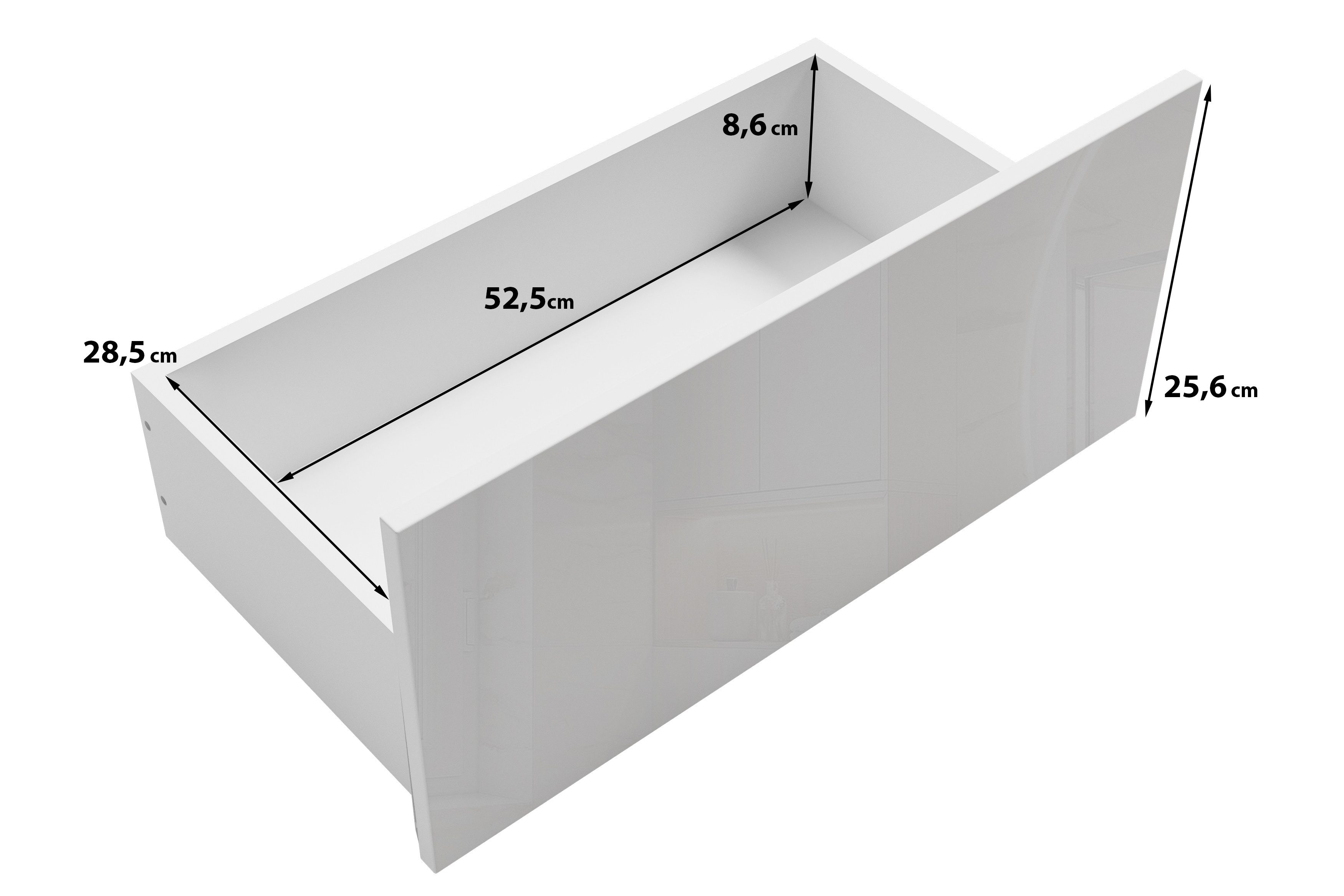 welltime Badmöbel-Set PILA, (Set, 4-St), Badmöbel 4-teilig, verstellbare Einlegeböden, Schubladen