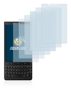 BROTECT flexible Panzerglasfolie für BlackBerry Key2 (Dual Sim), Displayschutzglas, 6 Stück, Schutzglas Glasfolie klar