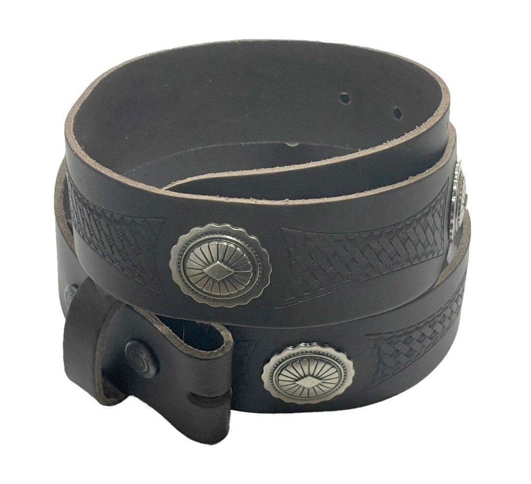 Westernlifestyle Ledergürtel Brauner gemusterter Westerngürtel Wechselgürte günstig online kaufen