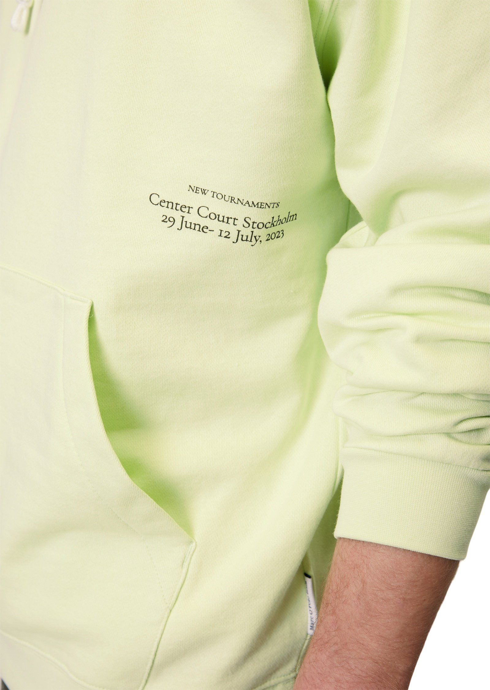 Marc O'Polo reiner Sweatshirt grün Bio-Baumwolle aus DENIM