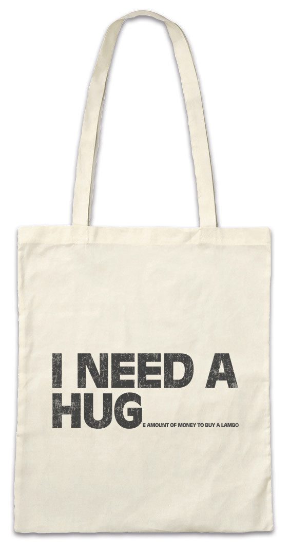 Beuteltasche I Need A Hug To Buy A Lambo Stofftasche Race Racing Car Auto Driver