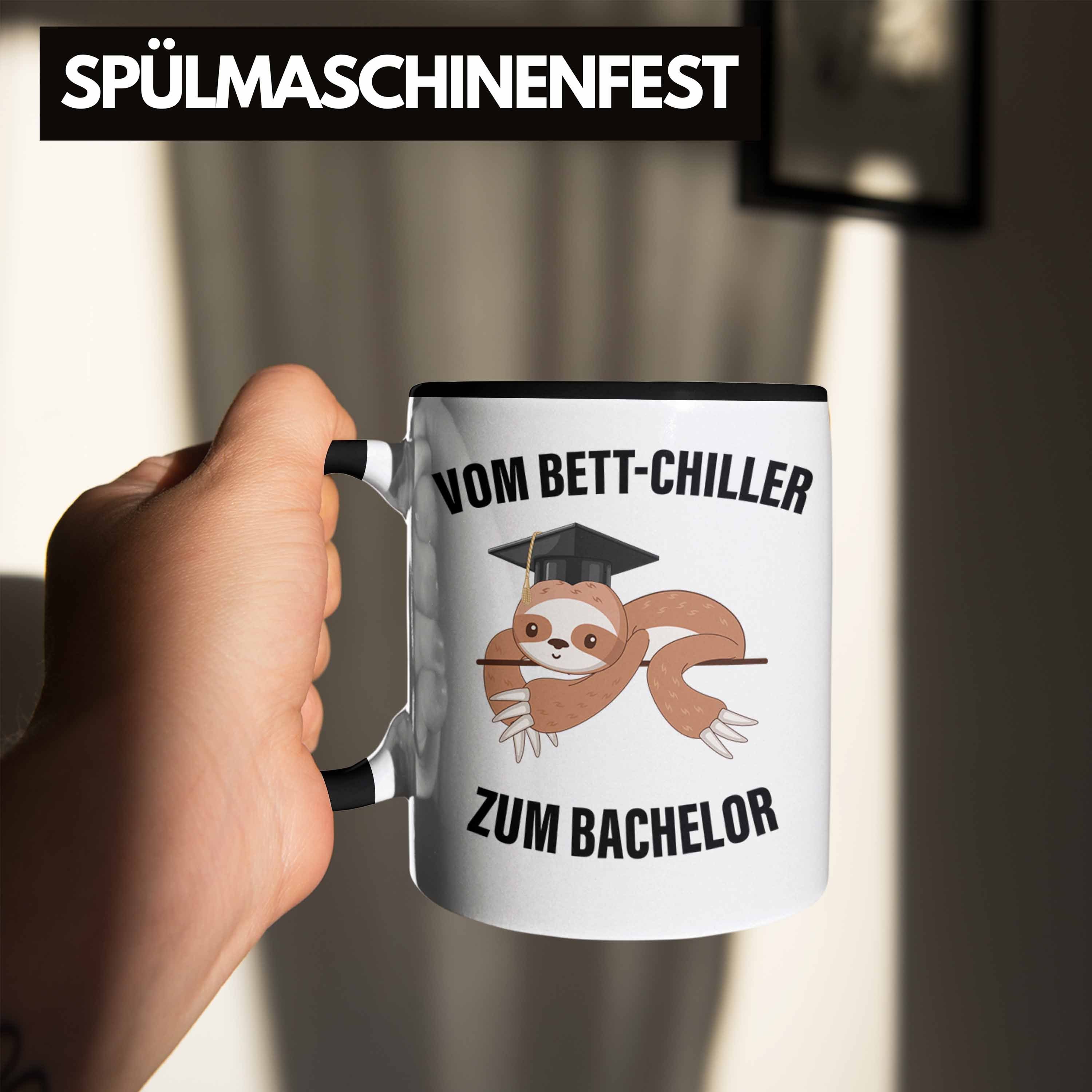 Schwarz Abitur zum Spruch Prüfung Trendation Abschluss Trendation Tasse Bett-Chiller Vom Bachelor Master Geschenk - Bestanden Abi Graduation Tasse Bachelor