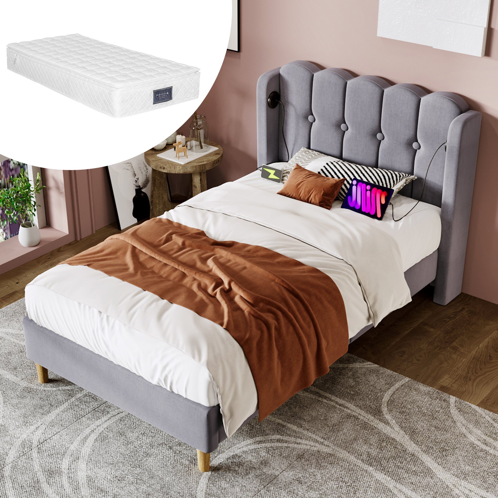HAUSS SPOLE Polsterbett 90 x 200 günstig online kaufen