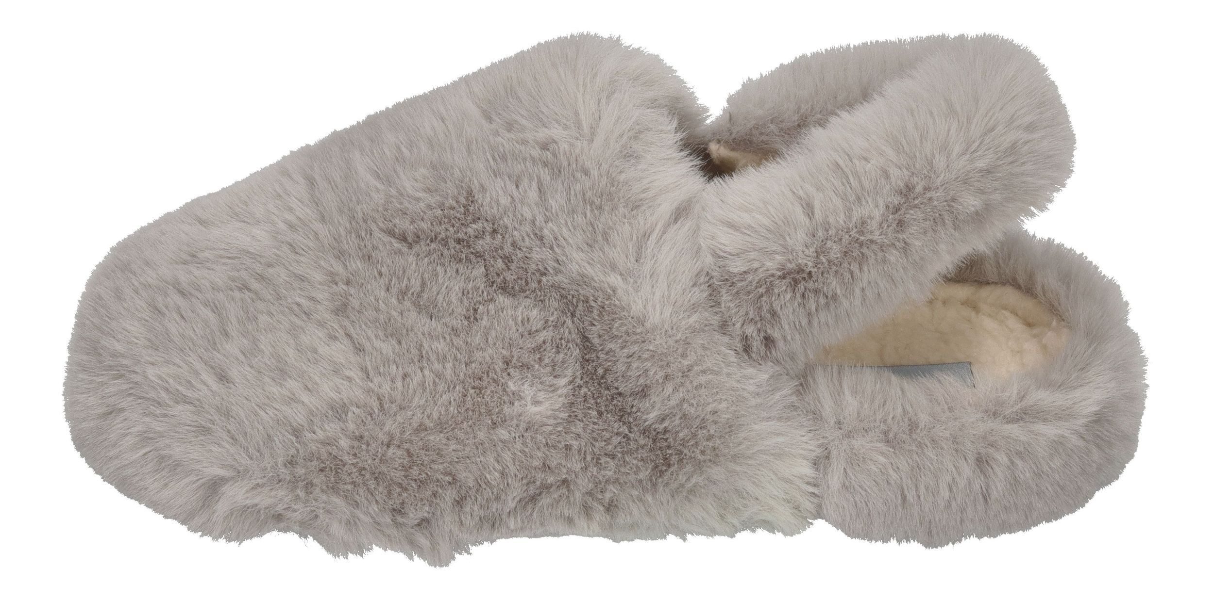 espadrij l´originale ELASTIQUE FURRY Hausschuh Gris