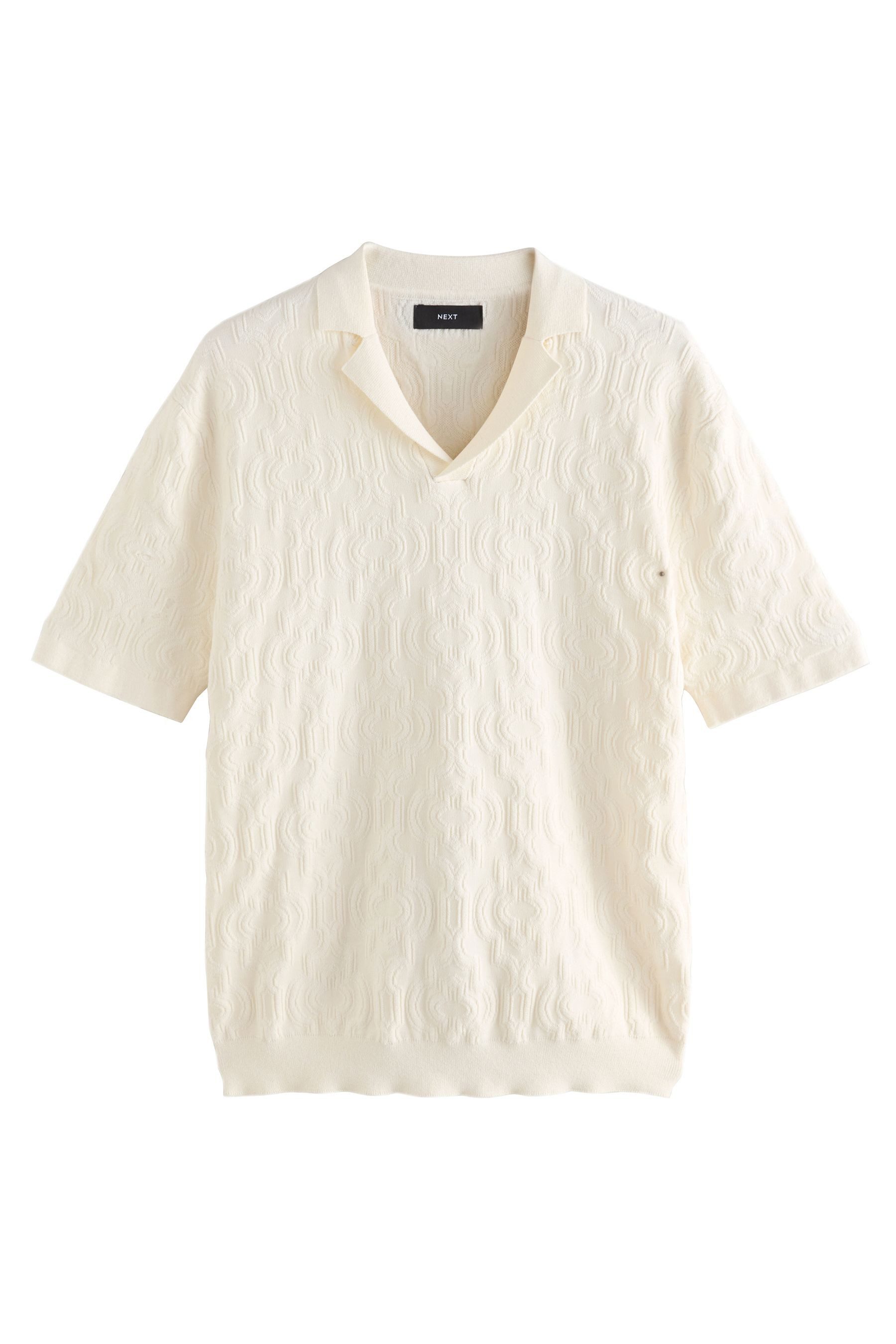 Next Poloshirt Strick-Polohemd mit offenem Kragen günstig online kaufen