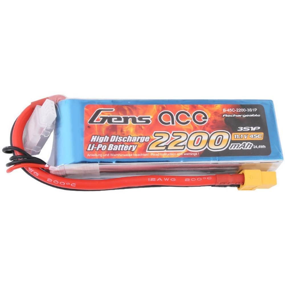 Gens ace 11.1 V 2200 mAh 45C LiPo-Akku XT60 Akku