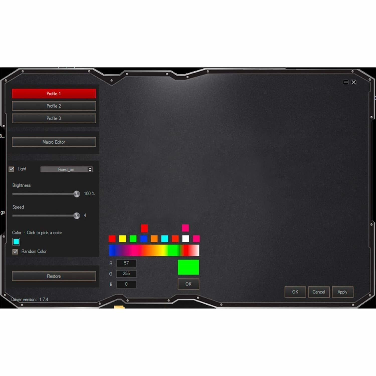 uRage uRage Gaming Keyboard Exodus 700 DE-Layout Gaming-Tastatur (Semi-Mechanical RGB LED Beleuchtung Halb Mechanische Tastatur) – Bild 4 von 5