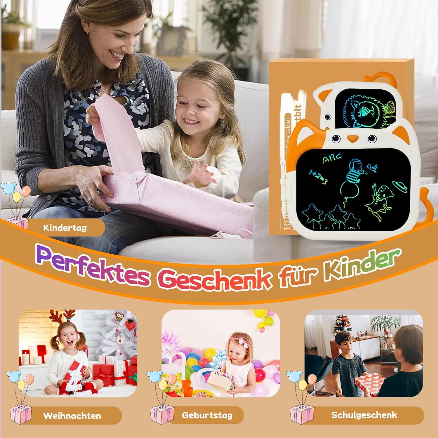 SURFOU Zaubertafel LCD Schreibtafel 10 Zoll günstig online kaufen