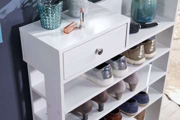 KADIMA DESIGN Schuhschrank Schuhregal, Platzsparend, 7 Fächer, Schublade, wasserabweisend