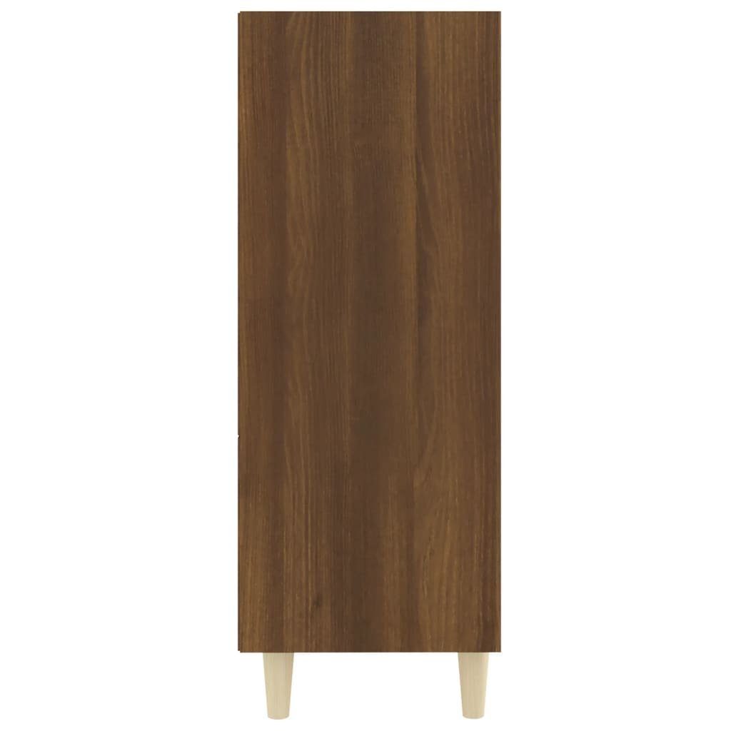 St) Sideboard 69,5x32,5x90 vidaXL Braun Braune cm (1 Sideboard Eichen-Optik Eiche Holzwerkstoff