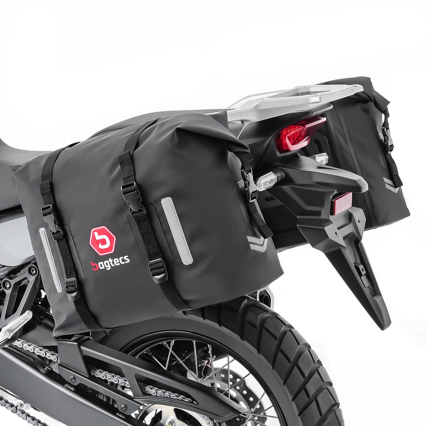 Bagtecs Reisetasche Set Satteltaschen WP8 + Seitenträger passend für Honda Transalp XL 750