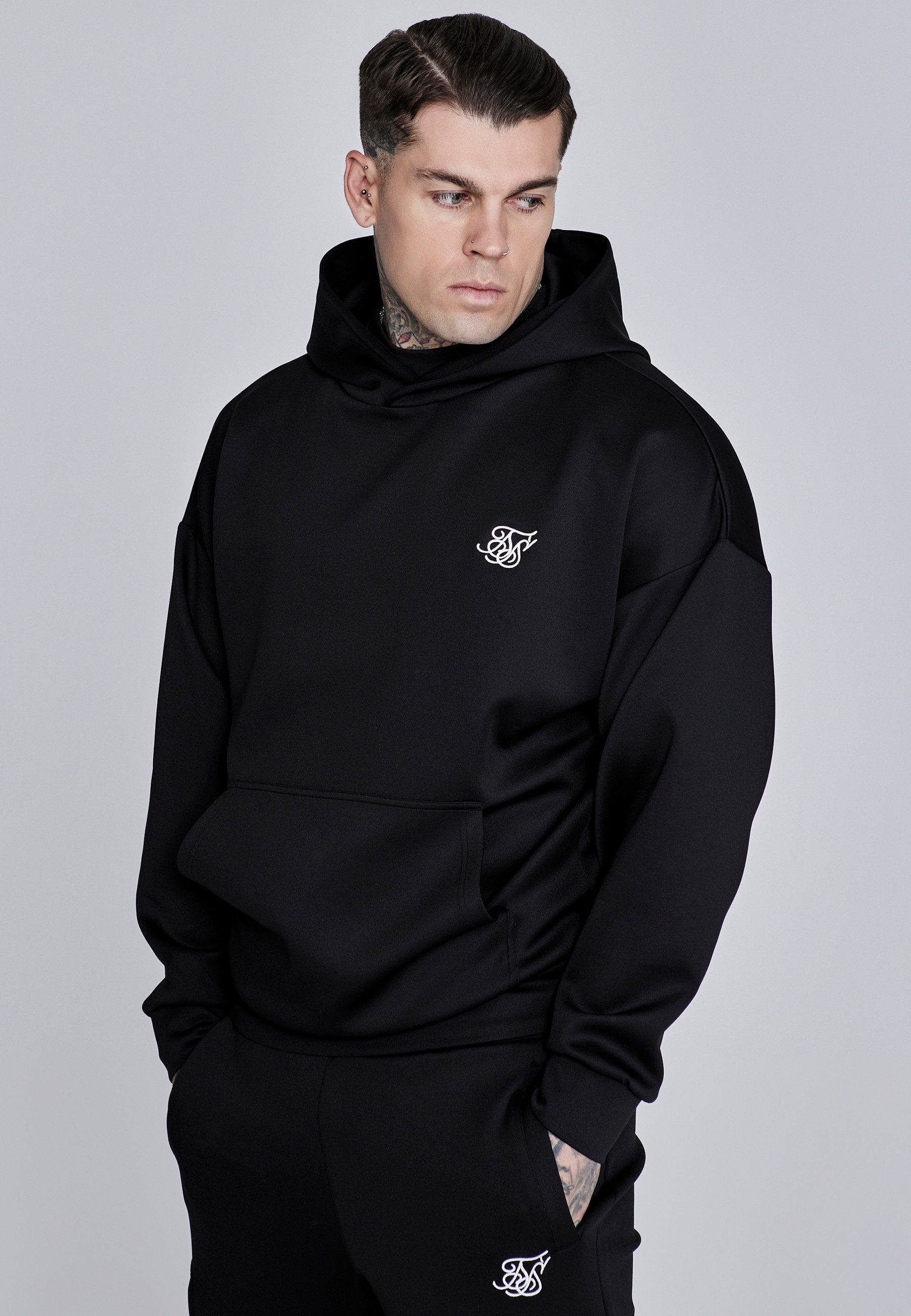 Siksilk Hoodie SikSilk Herren Essentials Poly Hoodie