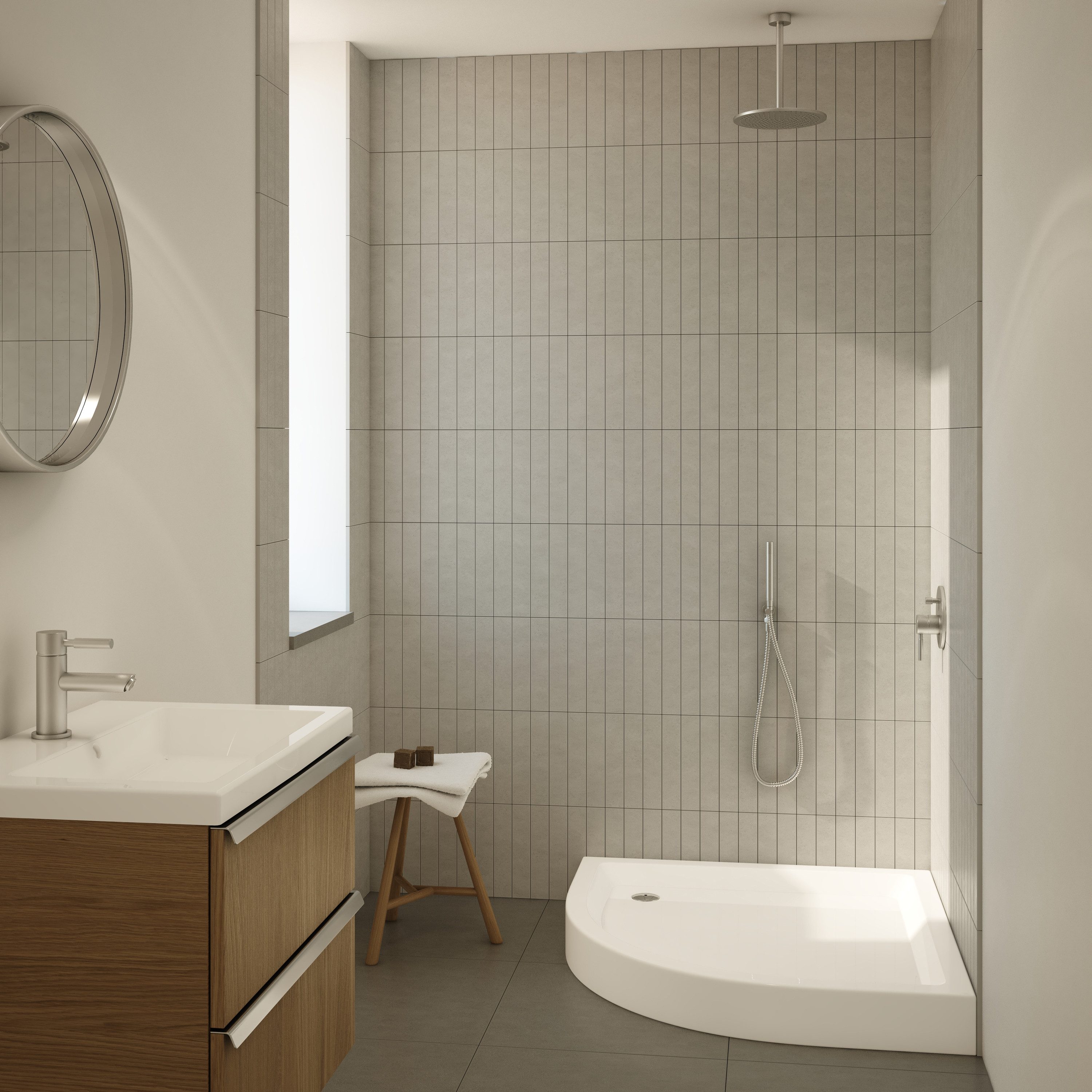 Aquabad® Duschwanne Komplettset NORMA, Viertelkreis, Acryl, 1-St., Duschwan günstig online kaufen