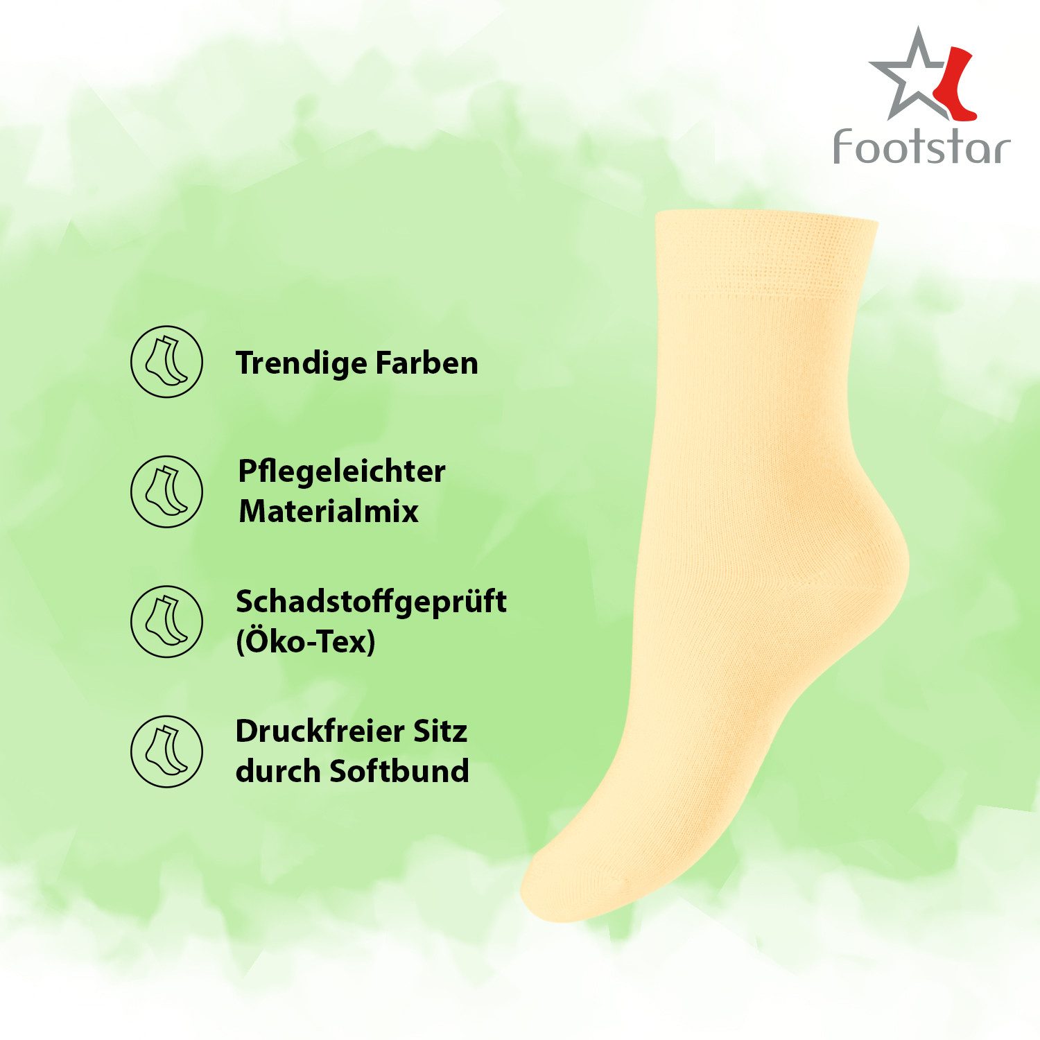 Footstar Basicsocken EVERYDAY! 10 Paar Kinder Socken für Jungen & Mädchen