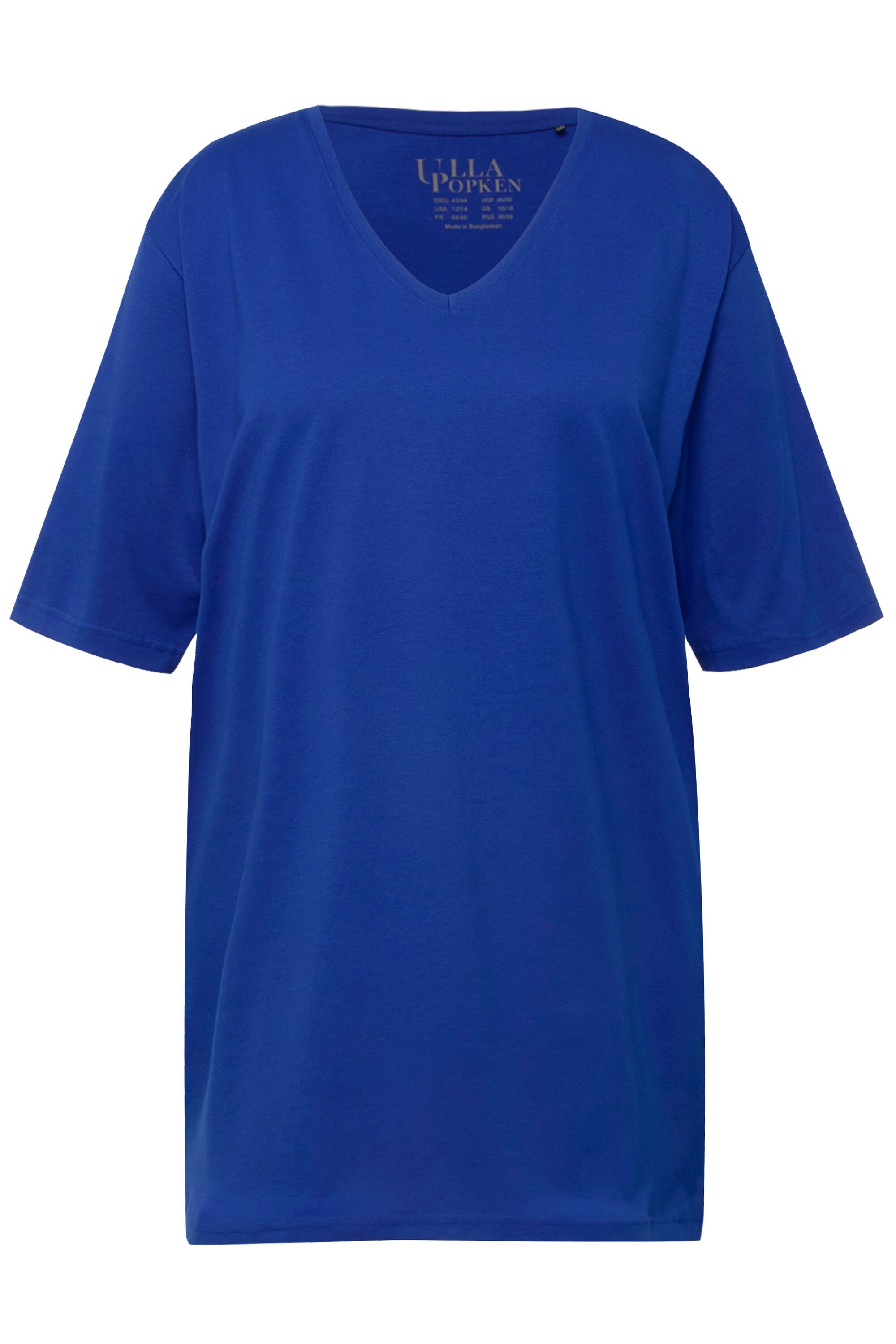 Ulla Popken T-Shirt T-Shirt V-Ausschnitt Relaxed günstig online kaufen