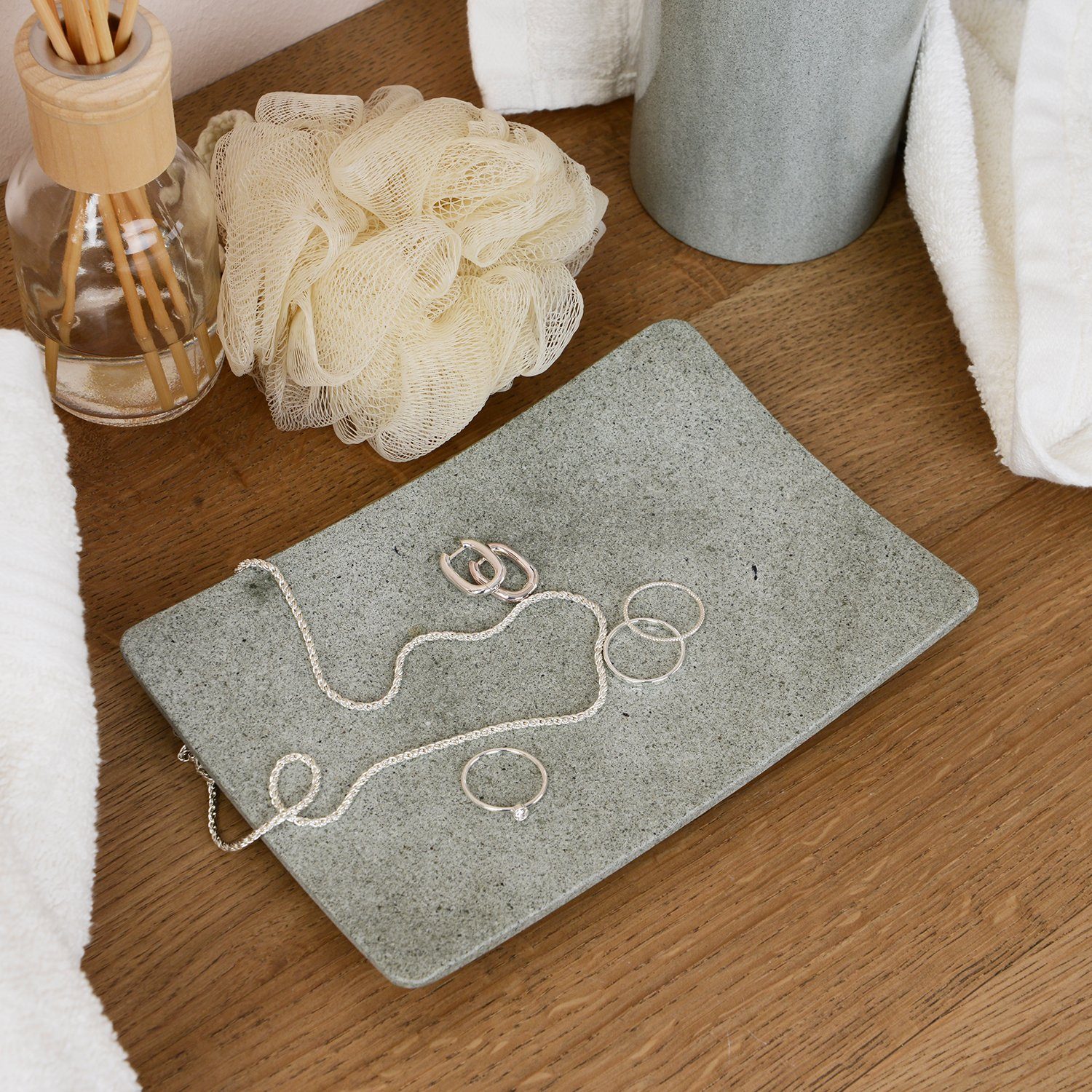 wohnfreuden Dekoschale Sandstein Schale 18 cm günstig online kaufen