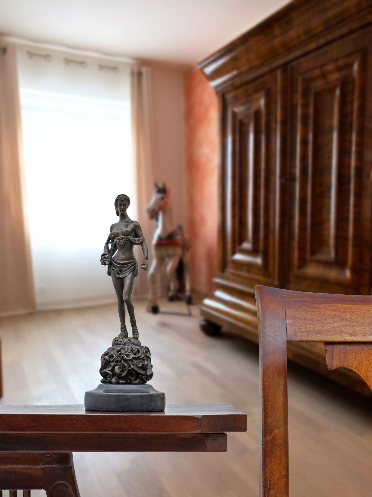 Aubaho Dekoobjekt Bronzeskulptur Amazone im Antik-Stil günstig online kaufen