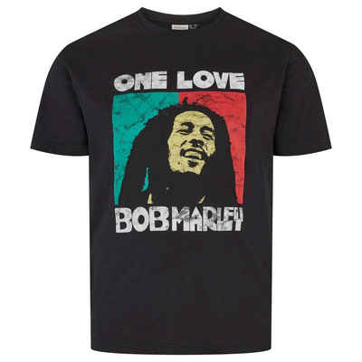 north 56 4 Print-Shirt Bob Marley T-Shirt von North 56Denim in XXL Größen in schwarz