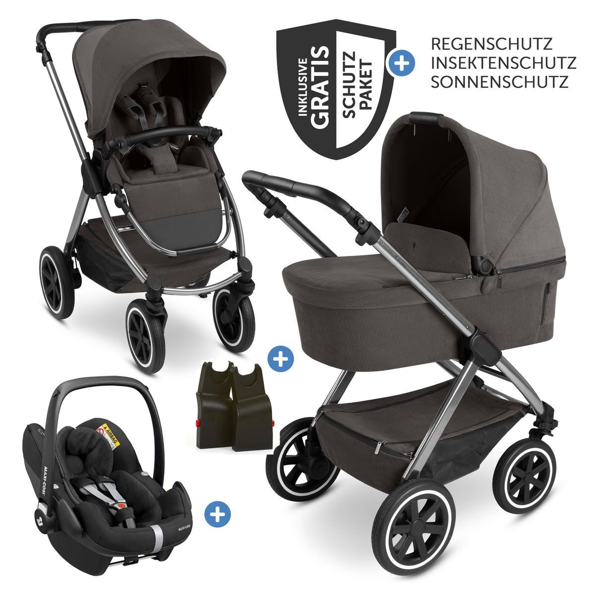 Kombi-Kinderwagen Samba 2 - Almond