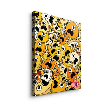 DOTCOMCANVAS® Leinwandbild Sordins Yellow, Leinwandbild Sordins yellow comic Figur gelb hochkant