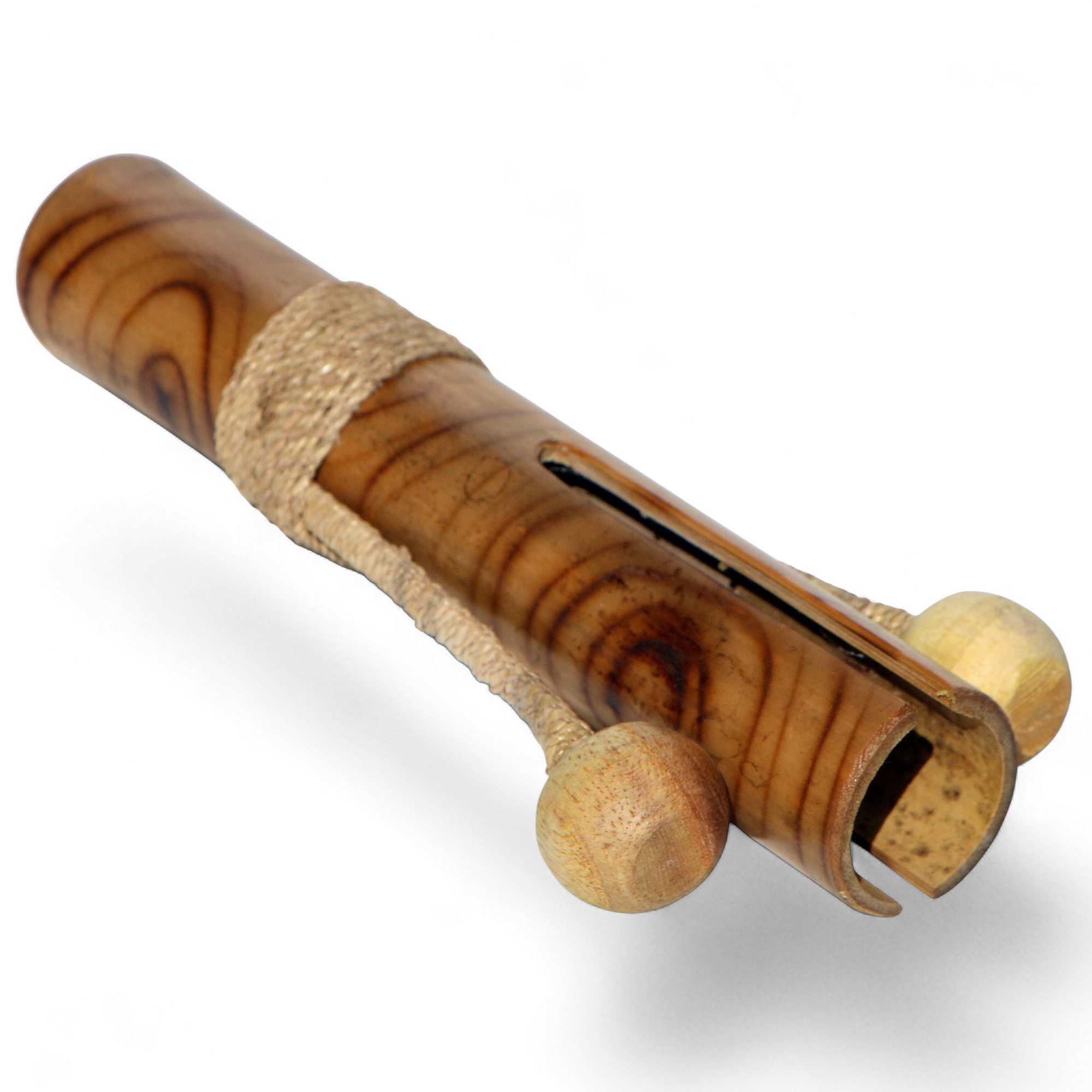Wogeka Spielzeug-Musikinstrument Tok-Tok Klapper Rassel Bambus Musikinstrument