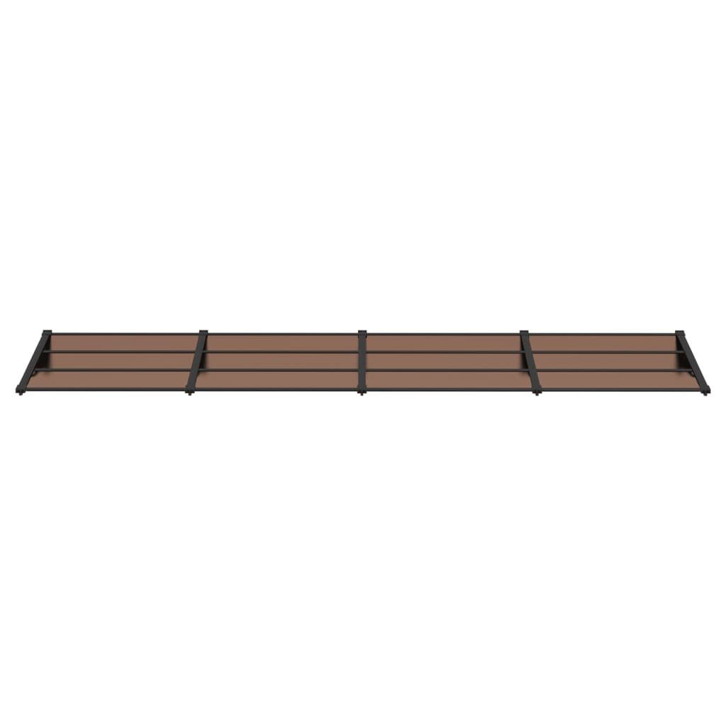 vidaXL Markise Türvordach Schwarz 396x90 cm Polycarbonat (1-St)