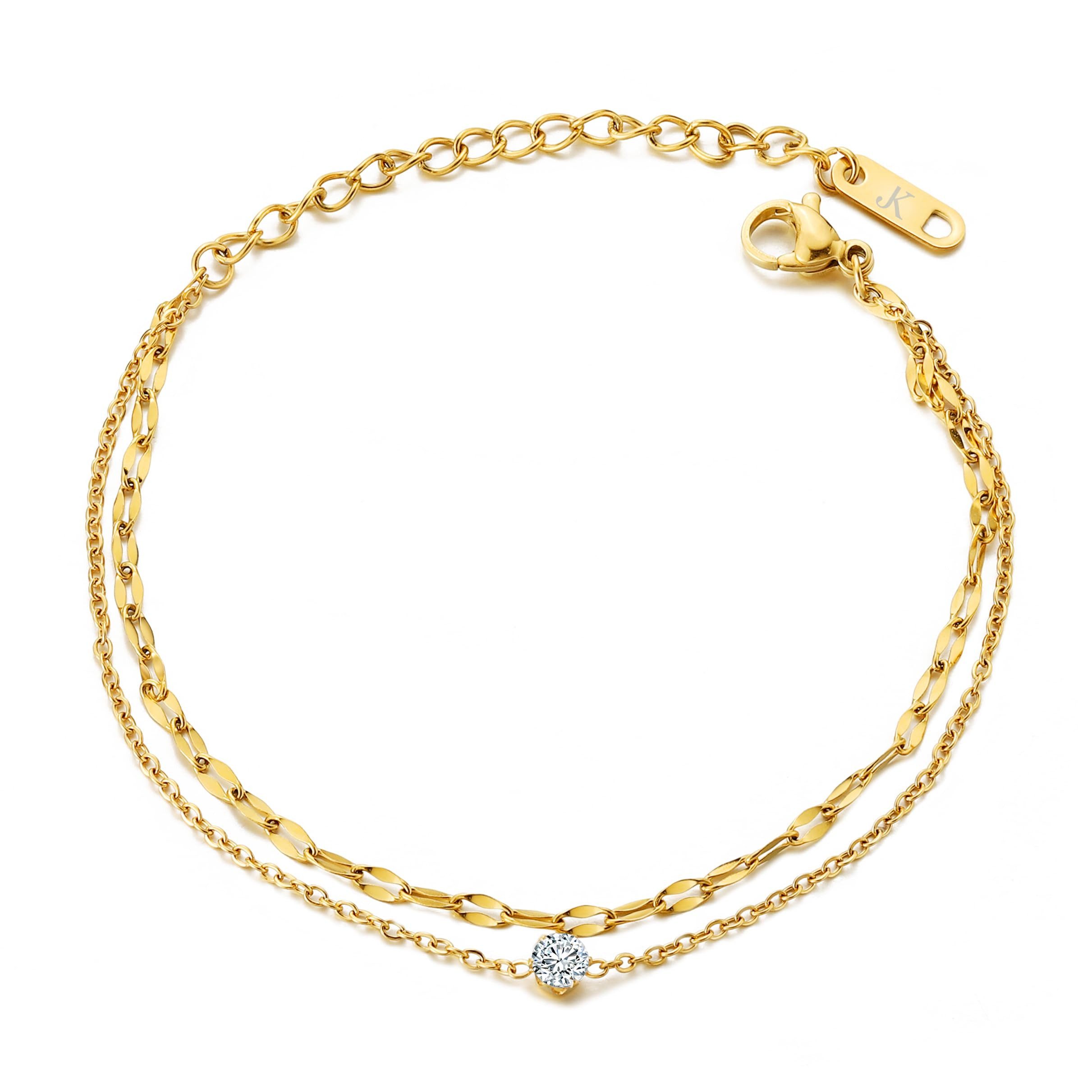 Kim Johanson Fußkette Giulia (1-tlg), aus Edelstahl, hypoallergen, verstell günstig online kaufen