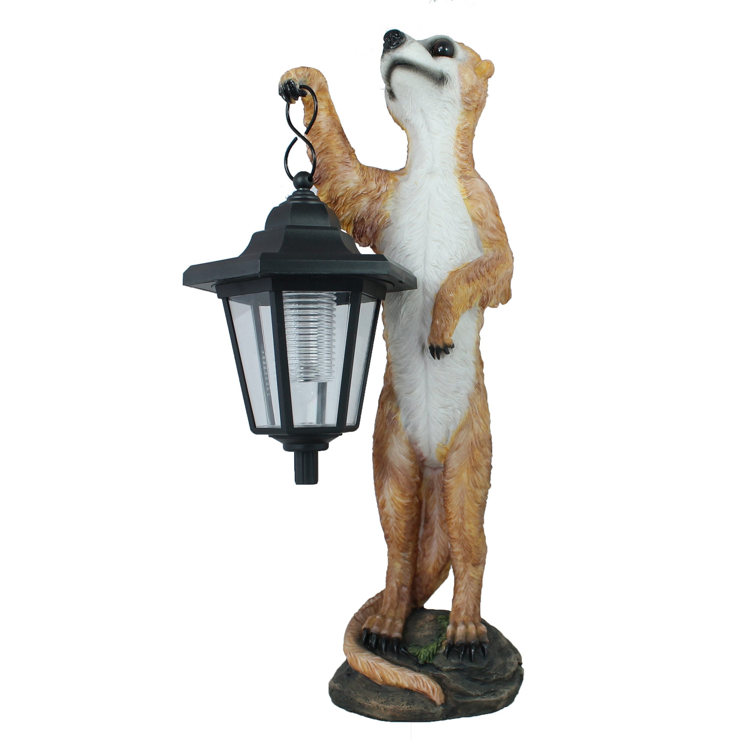 colourliving Tierfigur Erdmännchen Henry Dekofigur mit Solar-LED (1 St), für den Garten, Eingangsbereich oder der Terrasse