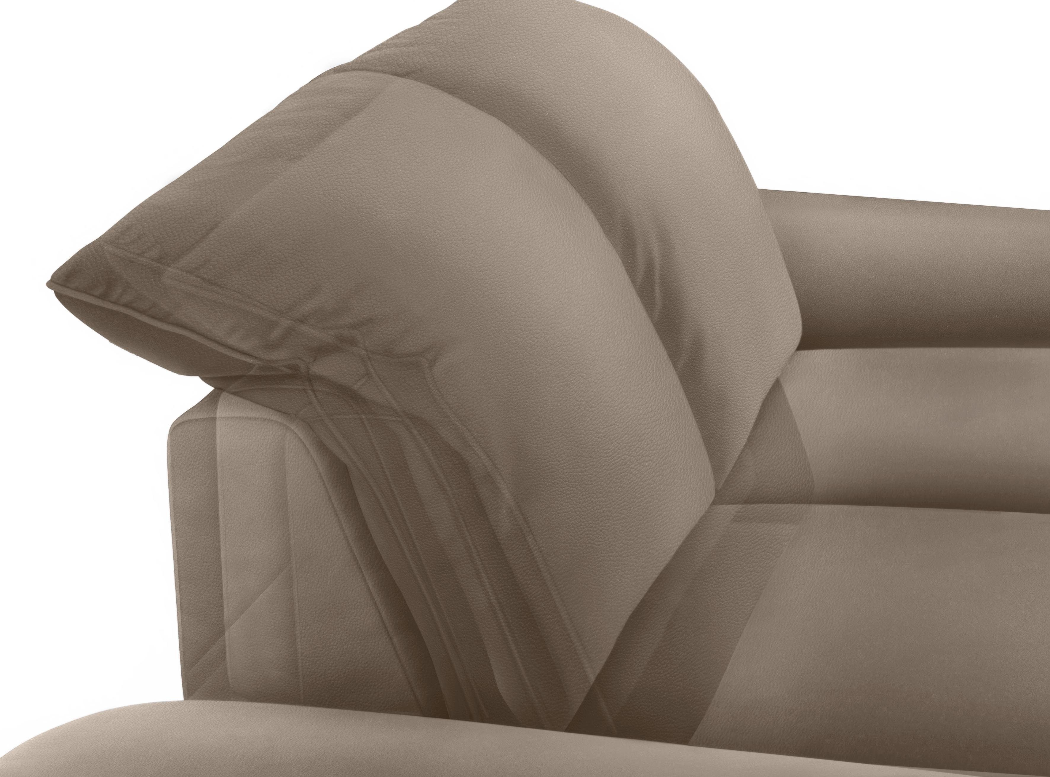 Füße enjoy&MORE, 2,5-Sitzer Sitztiefenverstellung, silber matt, 232 mit Breite W.SCHILLIG cm