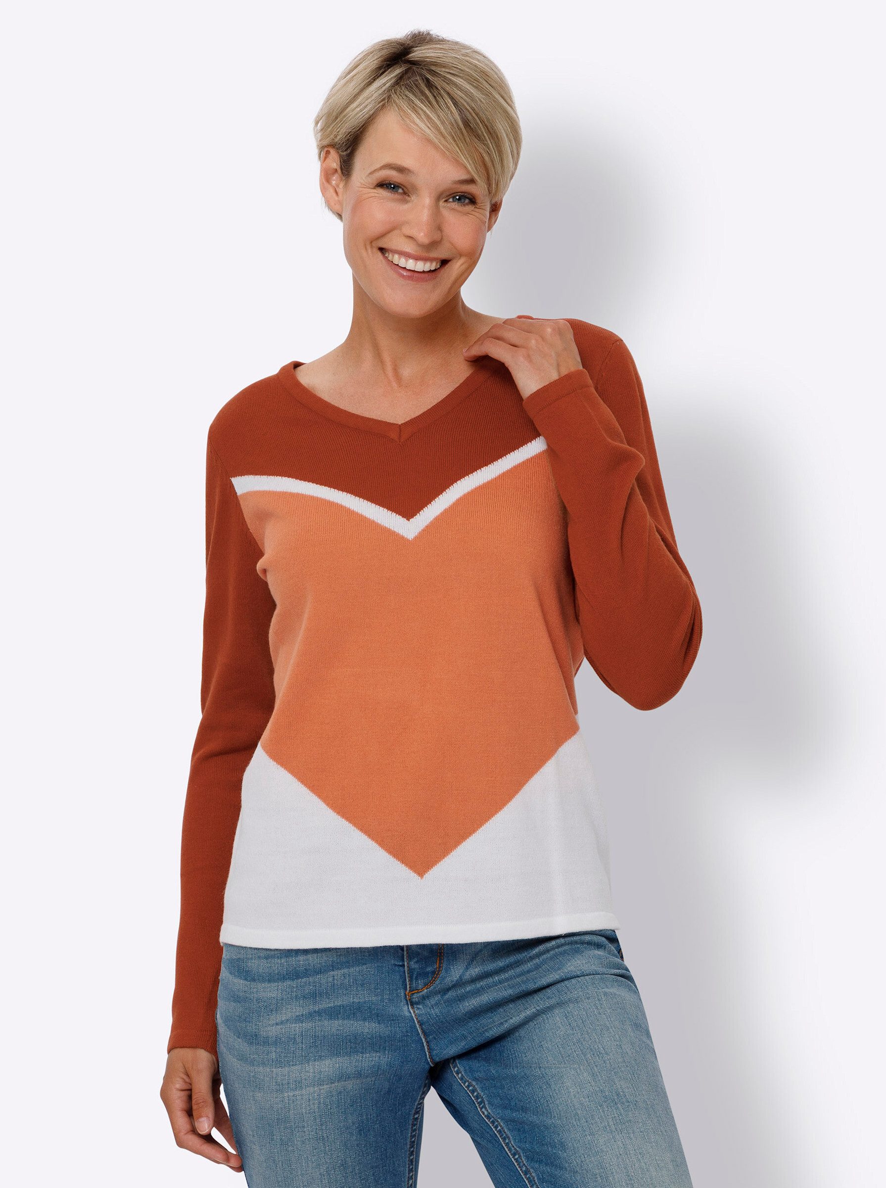Strickpullover Langarm-Pullover