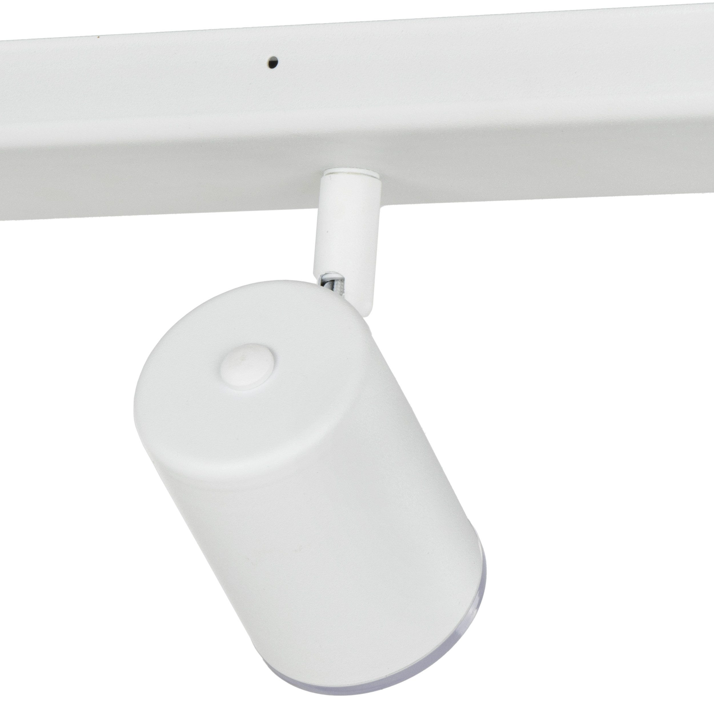 EGLO Deckenspot CONSUMA 1 Spotlampe - Stahl - GU10 - 3X5W - IP44, ohne Leuchtmittel, Wandleuchte, Wandspot, schwenkbar, Strahler, L40 x B8 x H13 cm – Bild 4 von 5