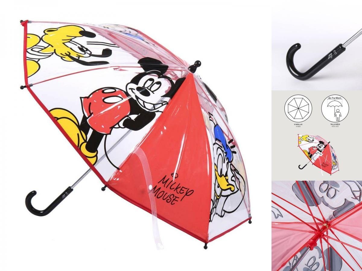 Disney Mickey Mouse Taschenregenschirm Regenschirm Mickey Mouse Rot Ø 66 cm