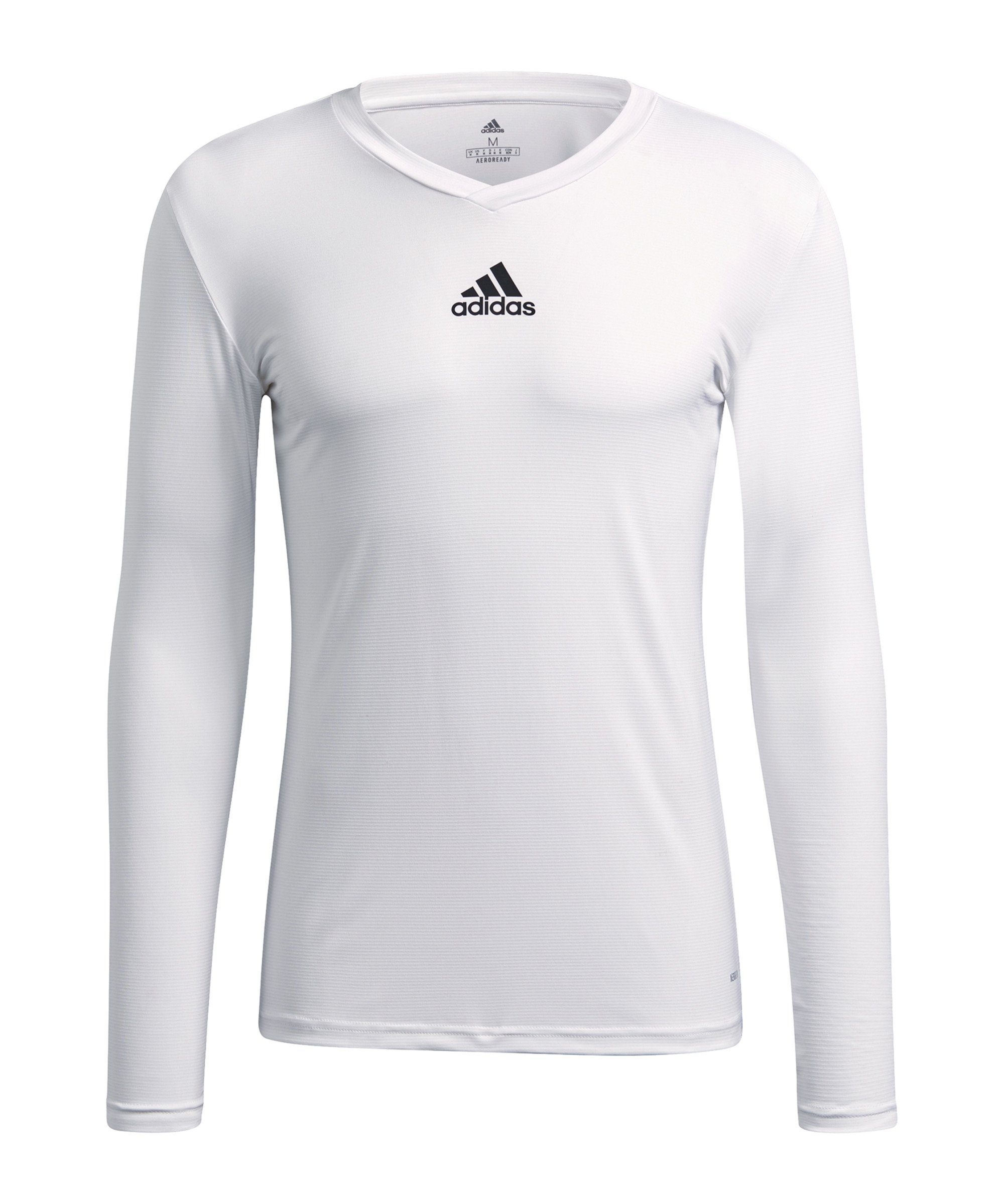 adidas Performance Funktionsshirt Team Base Top langarm Nachhaltiges Produkt weiss