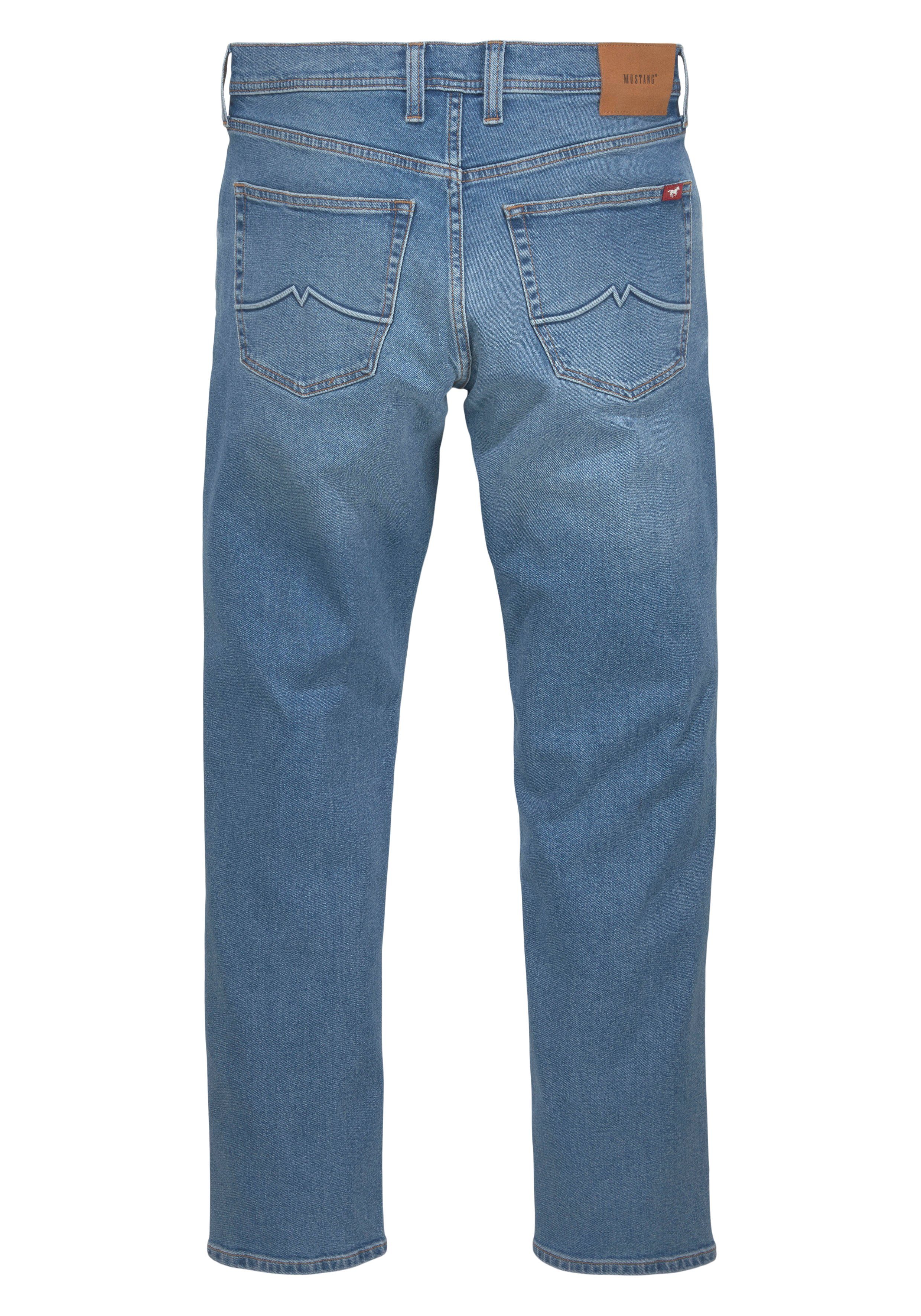 MUSTANG Straight-Jeans Style blue washed Denver medium