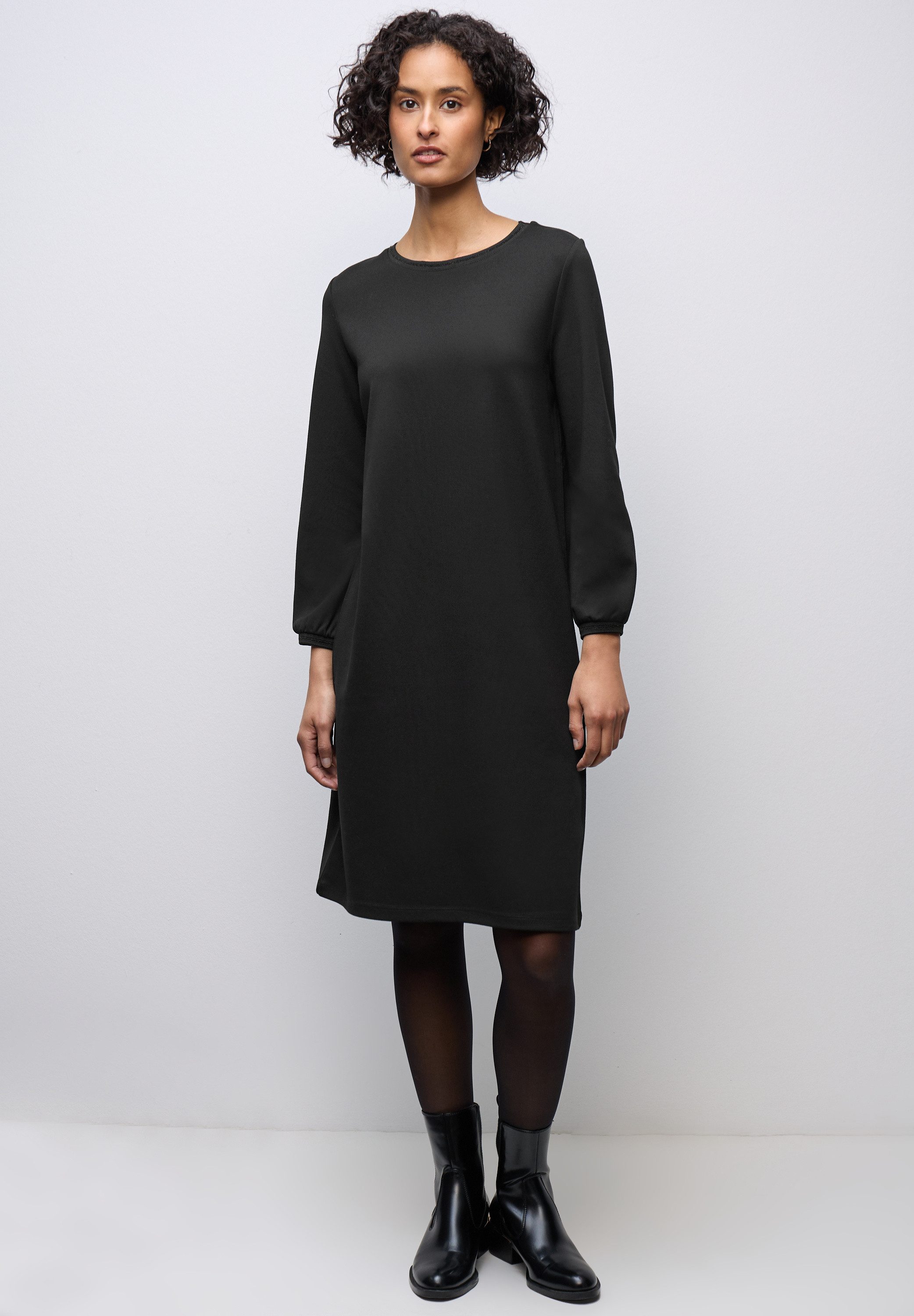 STREET ONE Jerseykleid in Unifarbe günstig online kaufen