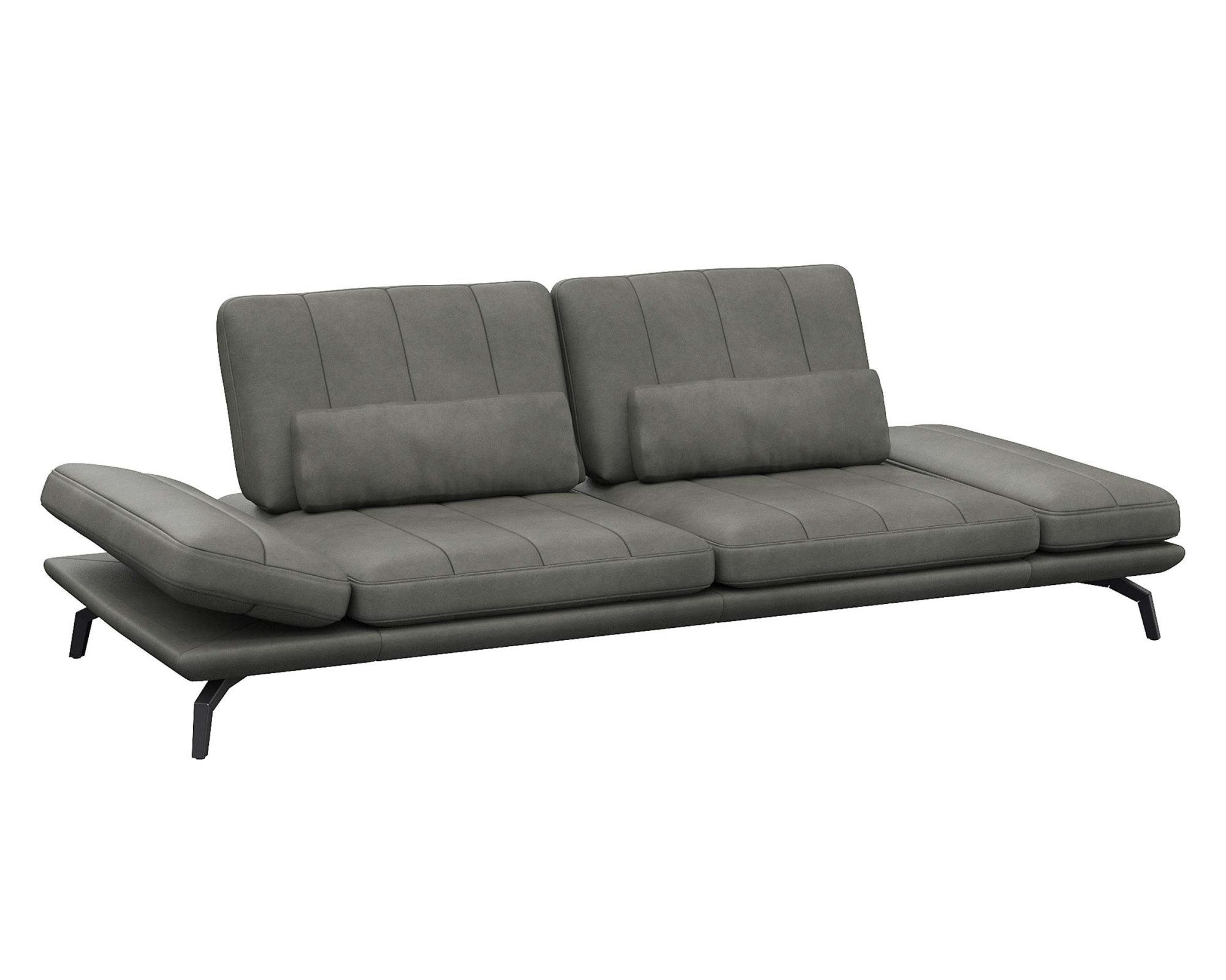 FLEXLUX 3-Sitzer Tropea Funktionssofa, Designsofa, Relaxfunktion, TV-Couch, mit Armteilverstellung sowie Sitztiefenverstellung, Breite 252 cm