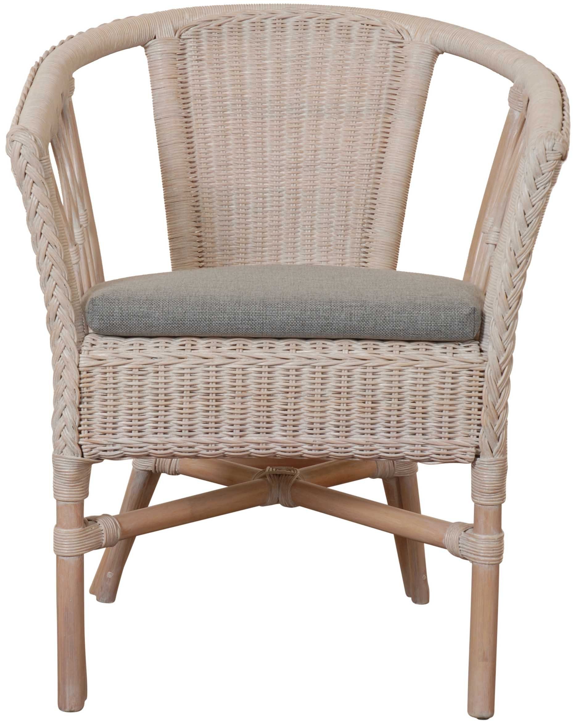 Krines Home Sessel Stapelbarer Rattansessel Bistro günstig online kaufen