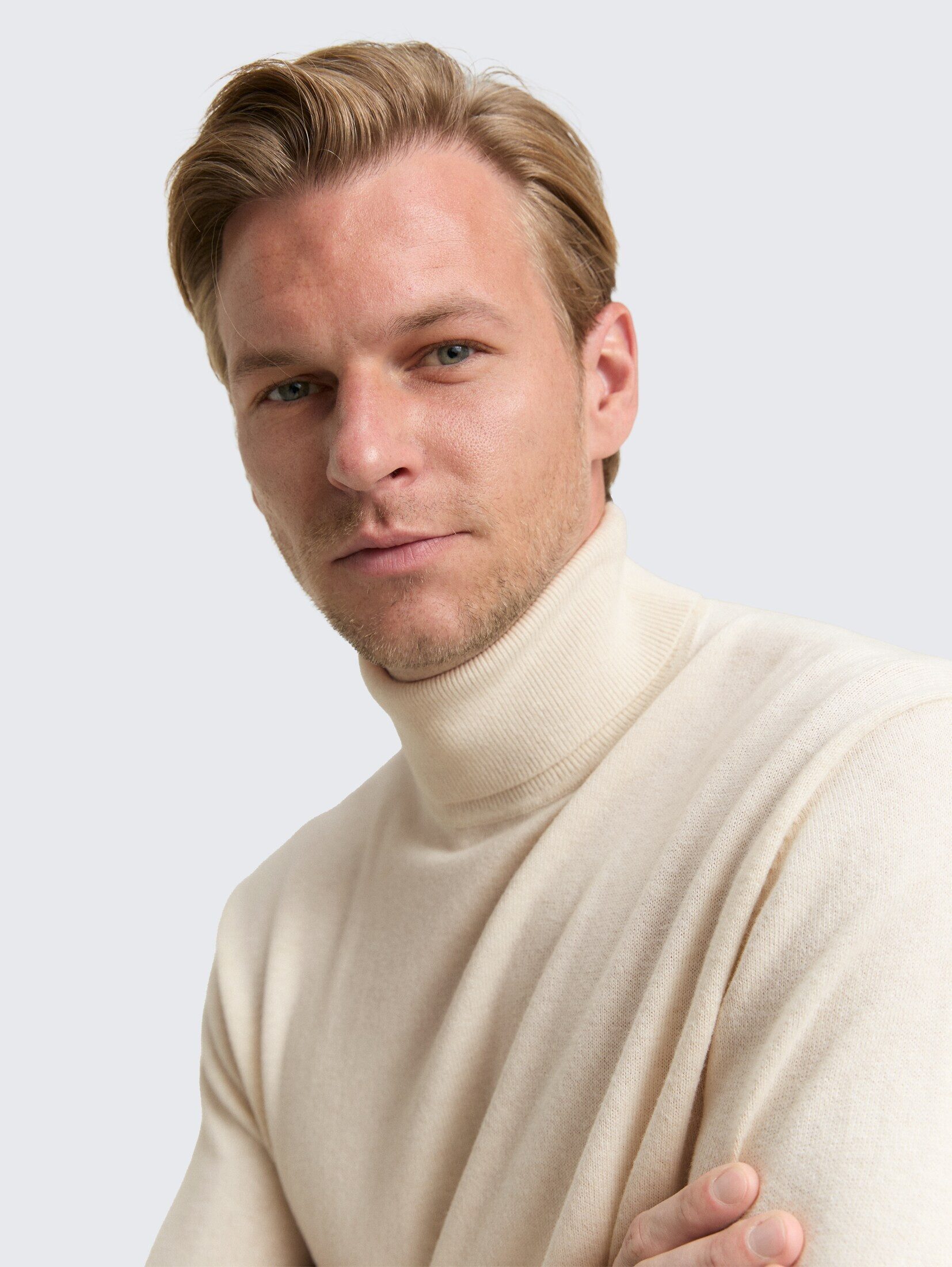 TOM TAILOR Strickpullover Pullover & Strickjacken Rollkragenpullover mit Kaschmir-Anteil