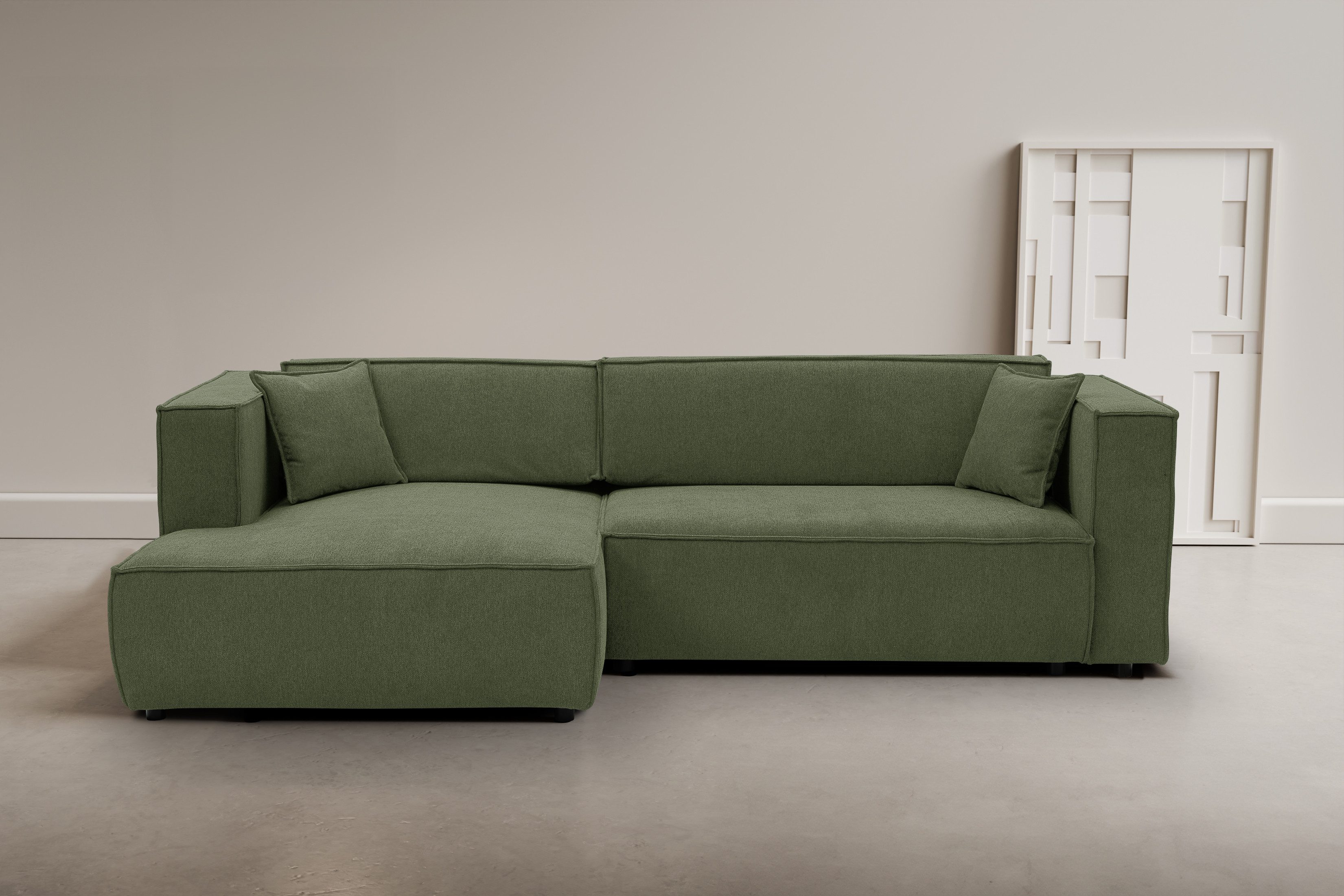 WERK2 Ecksofa Atlanta, moderne Designsprache, Stellmaße günstig online kaufen