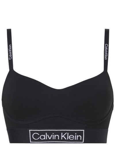 Calvin Klein Bralette mit Logoschriftzügen an Trägern und Bund