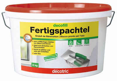 decotric® Spachtelmasse Decotric Decofill Fertigspachtel 8 kg