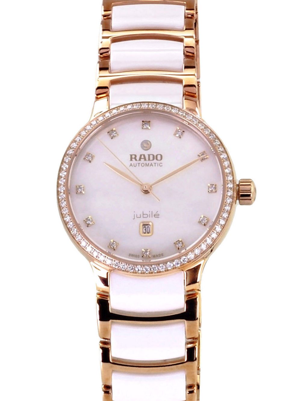Rado Automatikuhr Damen Uhr R30229902 Centrix Diamond Swiss Made Ø 30,5 mm