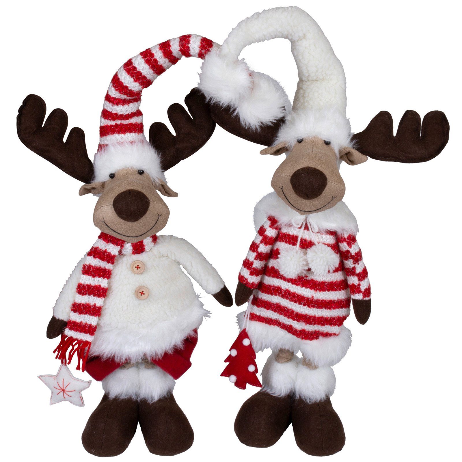 Christmas Paradise Weihnachtsfigur Elch ausziehbar 60-80cm (80-100cm), Pärc günstig online kaufen